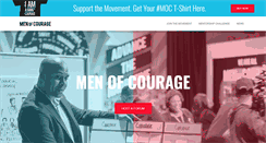 Desktop Screenshot of menofcourage.com