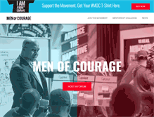 Tablet Screenshot of menofcourage.com